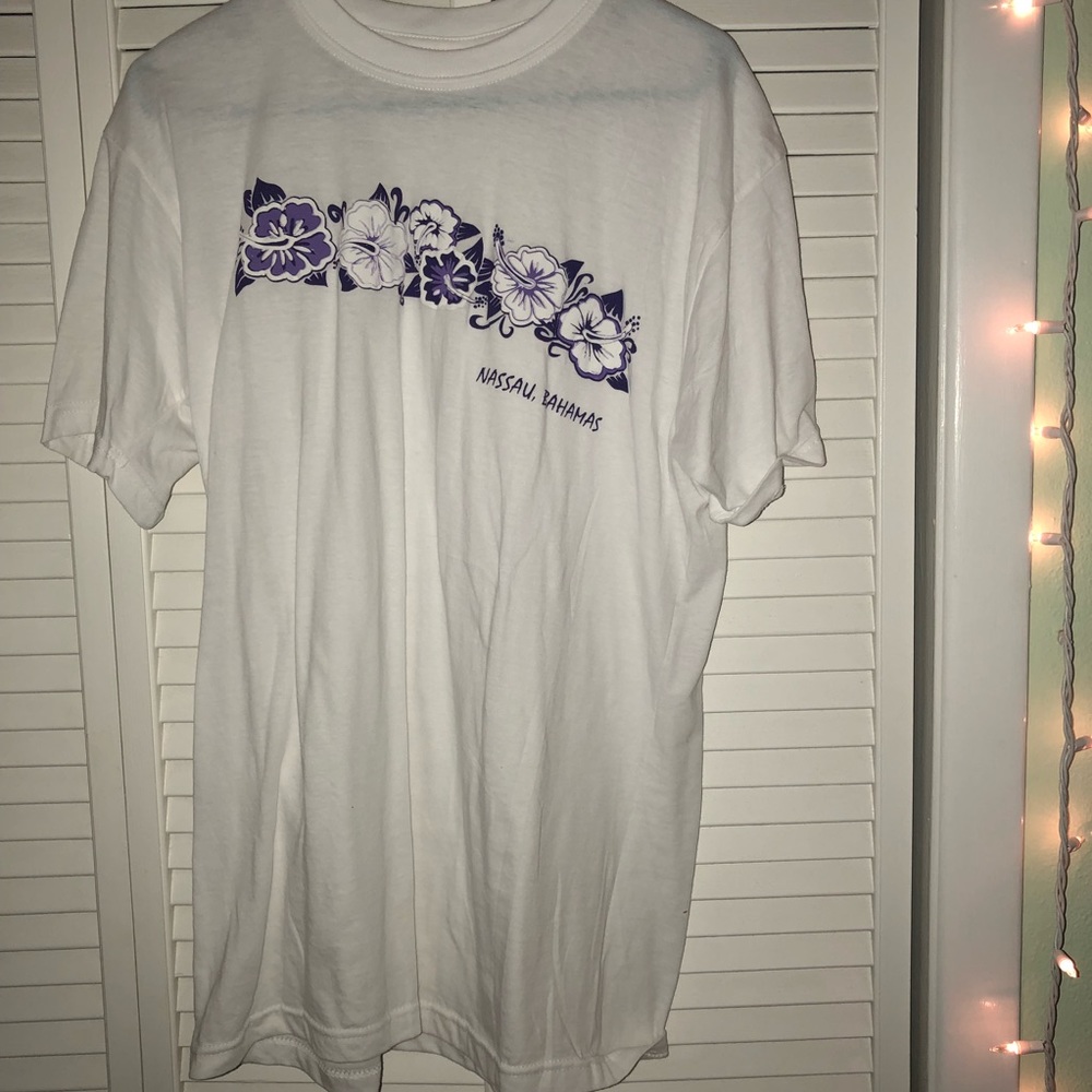 White Bahamas graduation tee